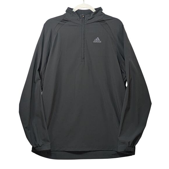 adidas Other - Adidas Men’s M Black Lightweight Windbreaker Jacket Athletic Running Sport
